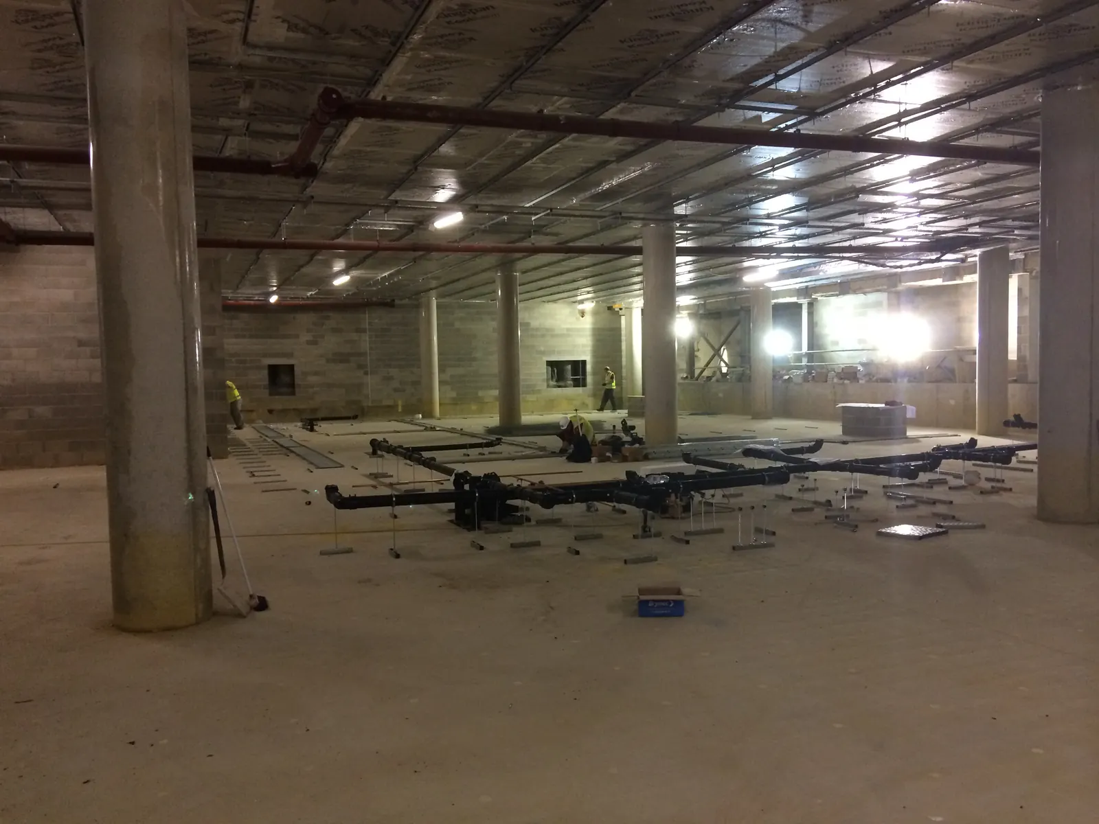 AELTC Wimbledon — basement structural steelwork constructed between Centre Court and Court No.1