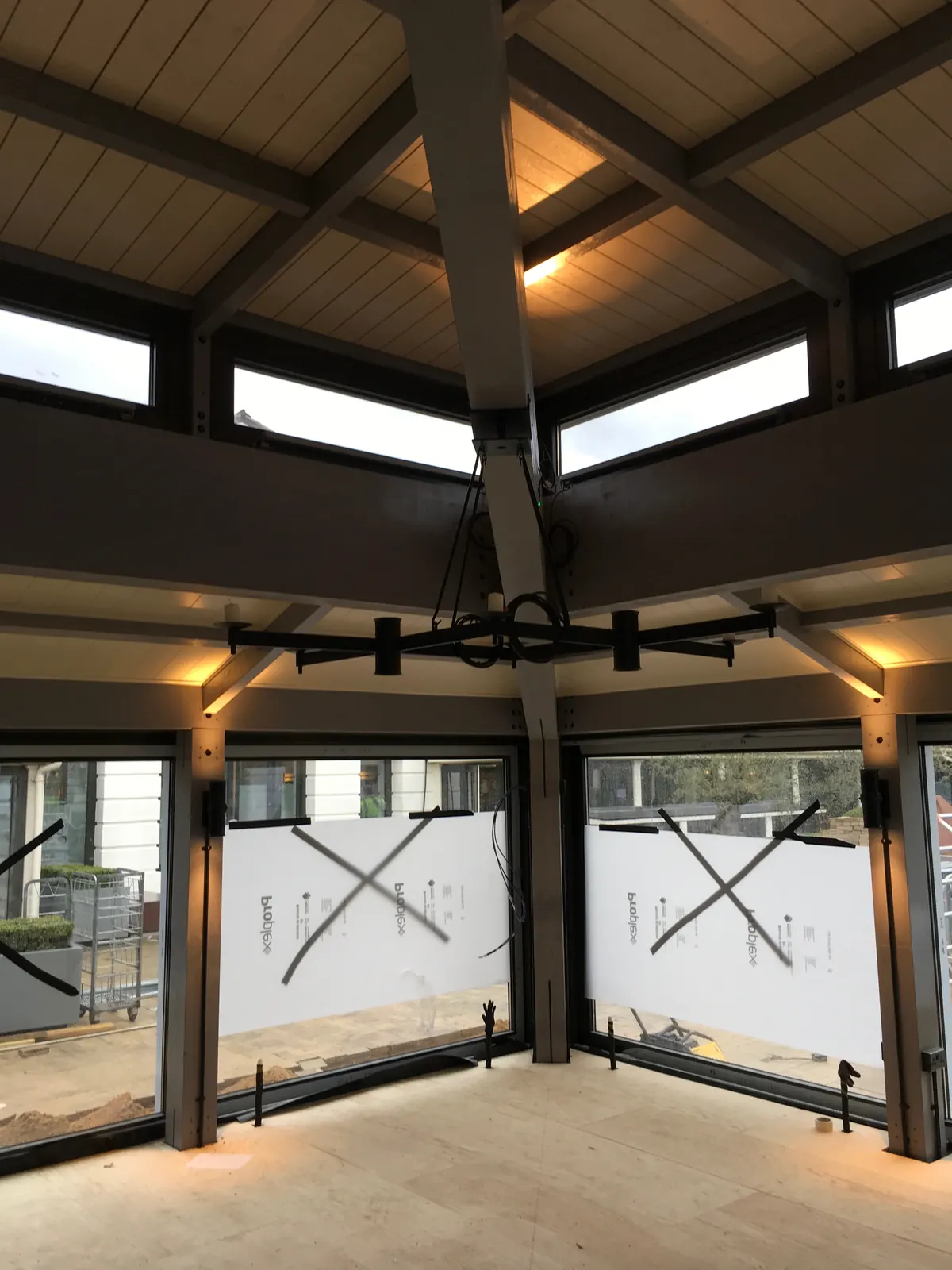 The Grove Hotel Players' Lounge & Golf Clubhouse — glazing installation and interior fit-out in progress
