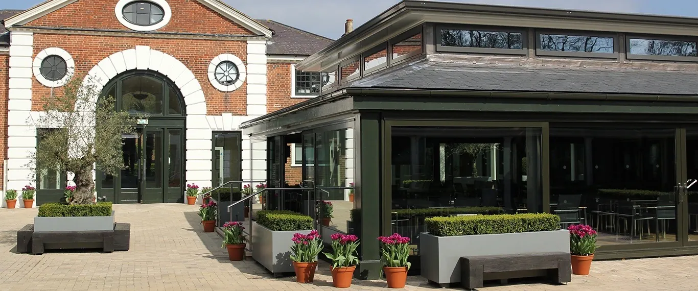 The Grove Hotel Players' Lounge & Golf Clubhouse — completed exterior, venue for 2016 European Tour British Masters